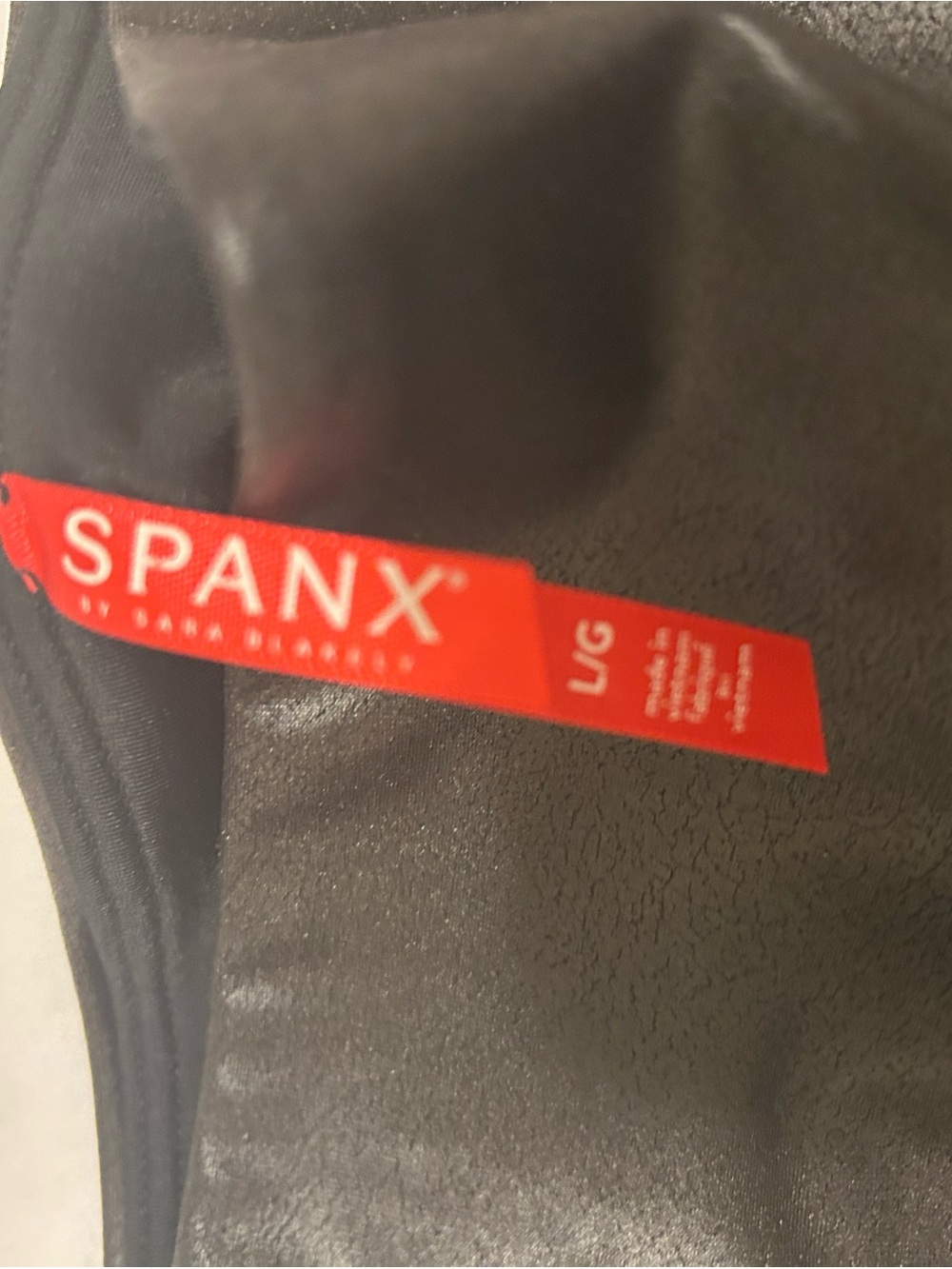 SPANX Faux Leather High-Waist Leggings - Black